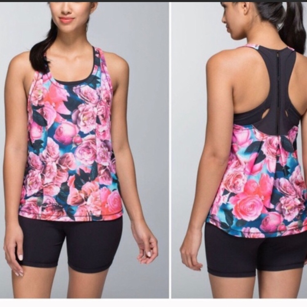 Lululemon Secret Garden Lightened Up Singlet size 4